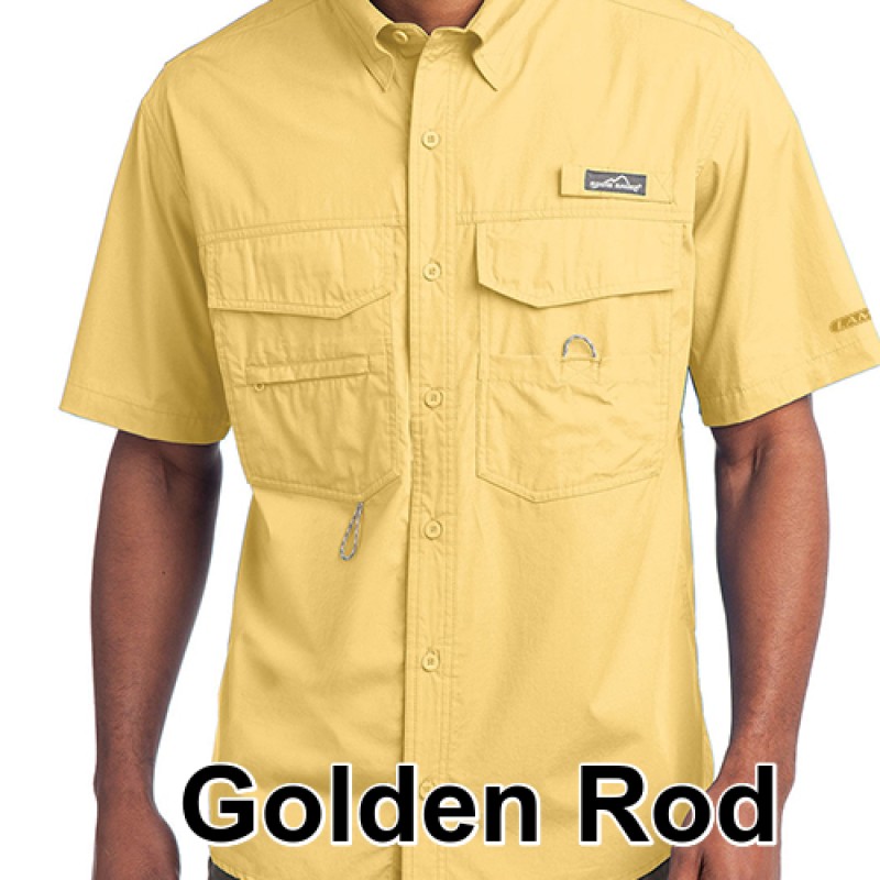 Eddie Bauer EB608 Fishing Shirt Short Sleeve - Seagrass Green - XL